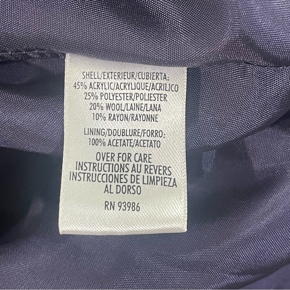 Casual Corner Annex Wool Blend Full Zipper Jacket 2 - Picture 5 of 6